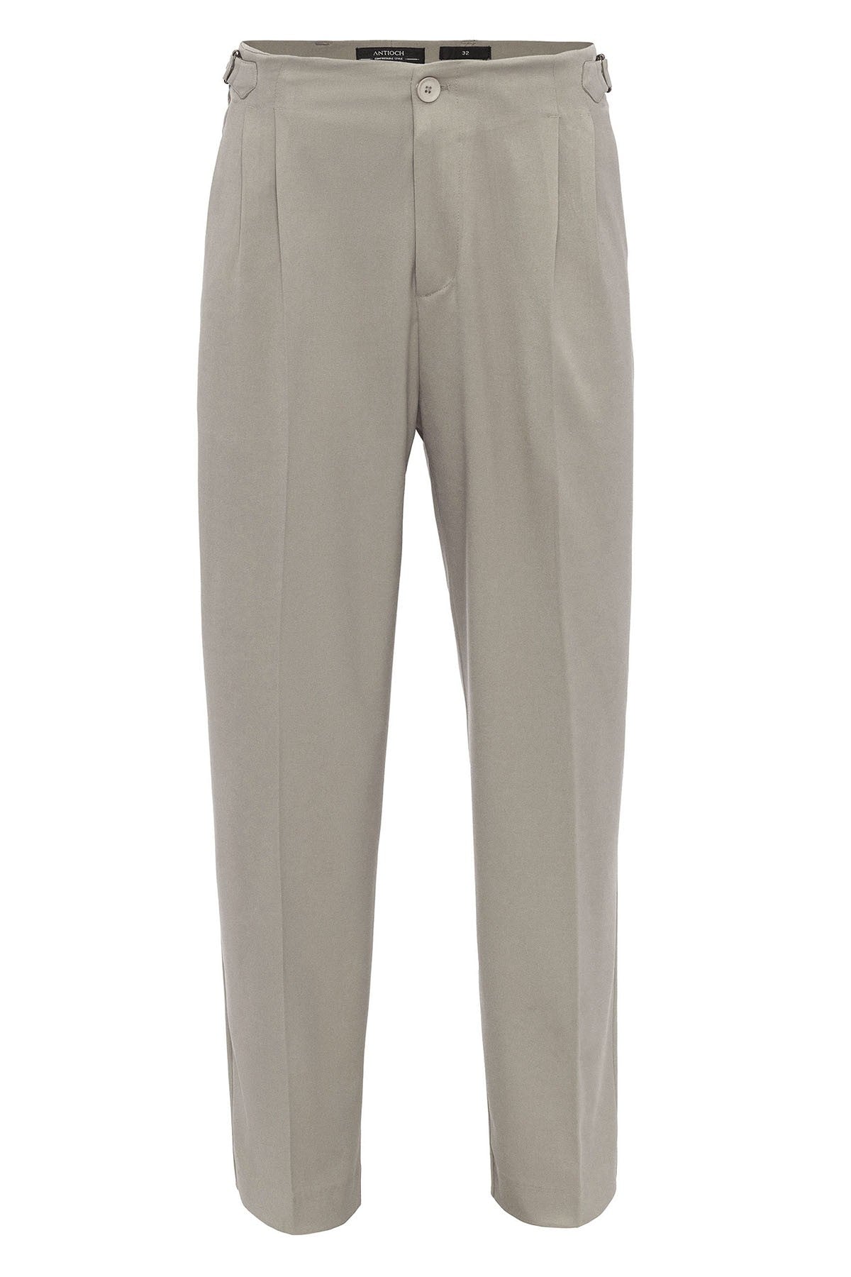Antioch High-Waisted Men's Pants with Buckle Detail and Relaxed Fit