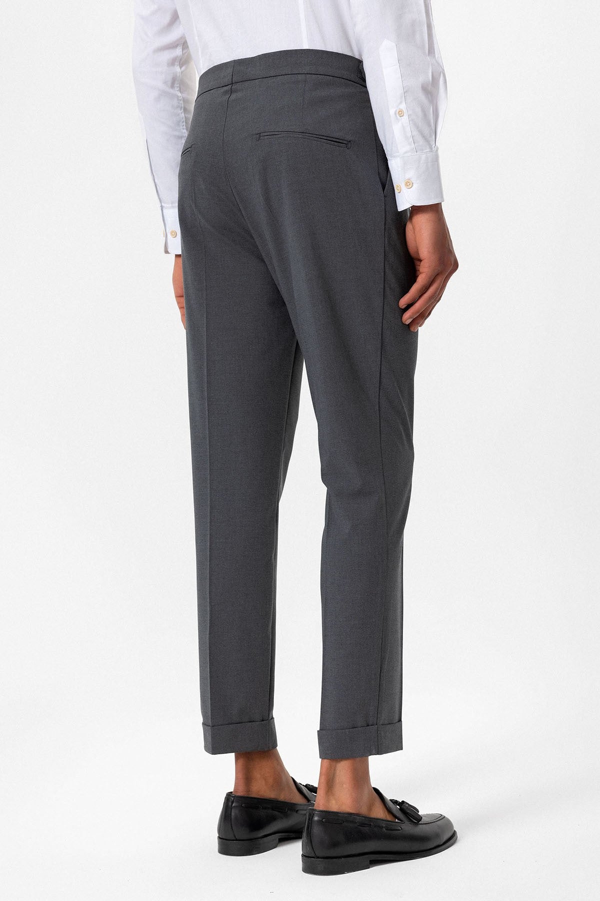 Antioch High-Waisted Buckle-Closure Pleated Men's Pants
