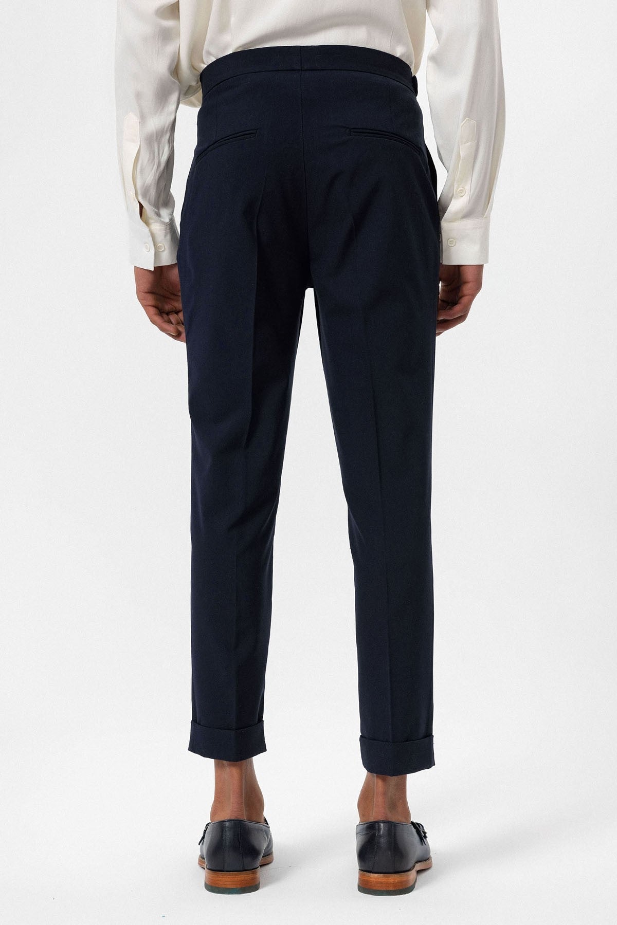 Antioch High-Waisted Buckle-Closure Pleated Men's Pants