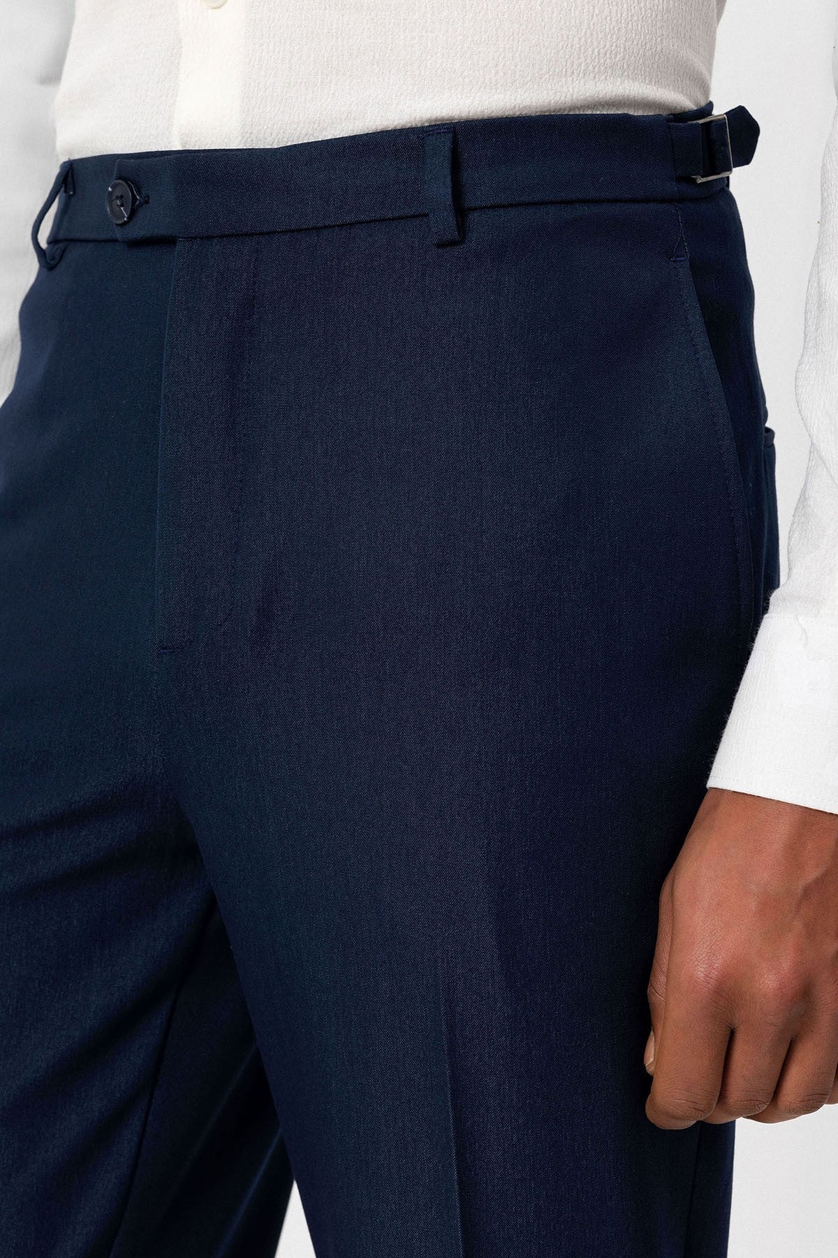 Slim-Fit Men's Pants with Double-Wide Legs