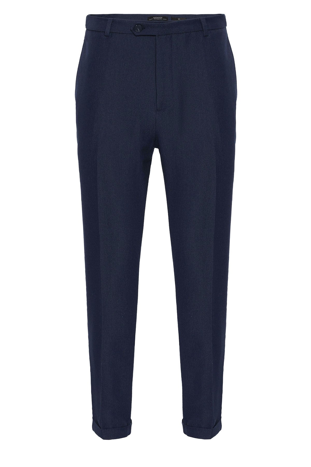 Slim-Fit Men's Pants with Double-Wide Legs
