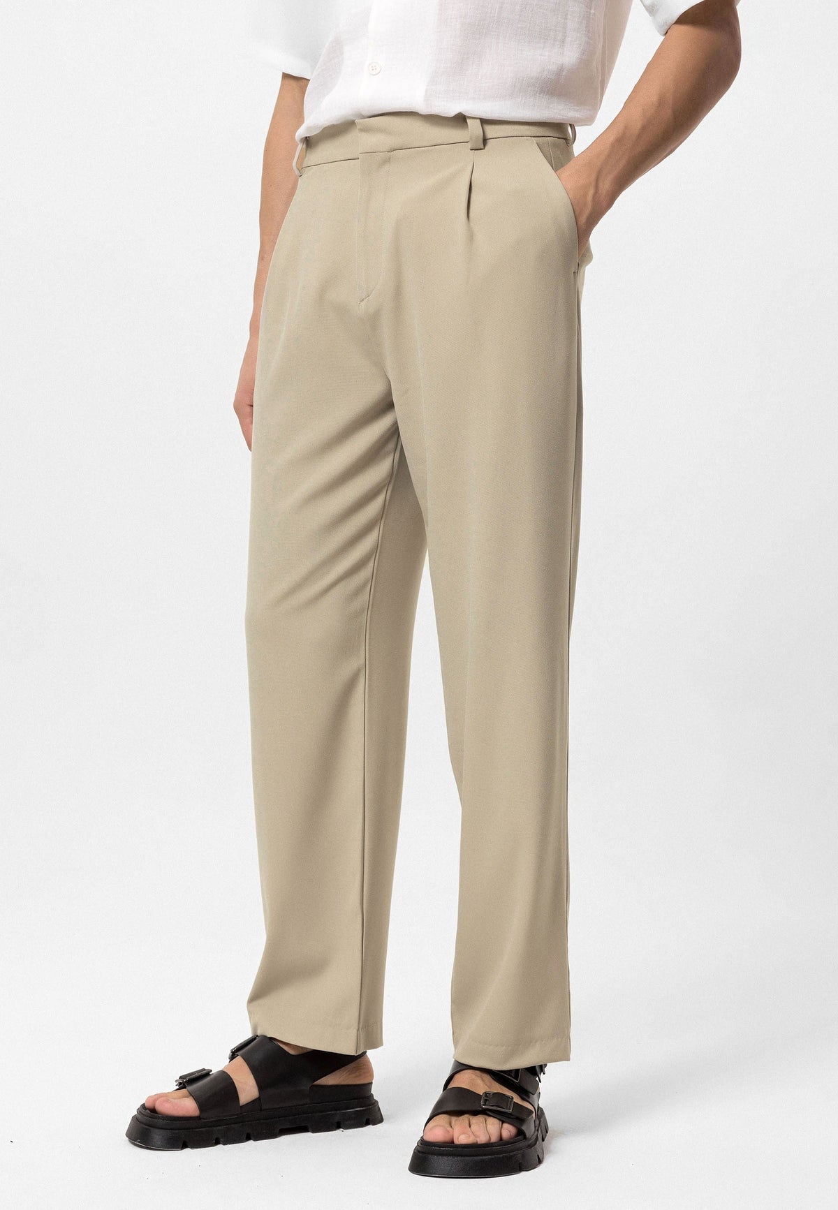 High-Waisted Baggy Men's Pants