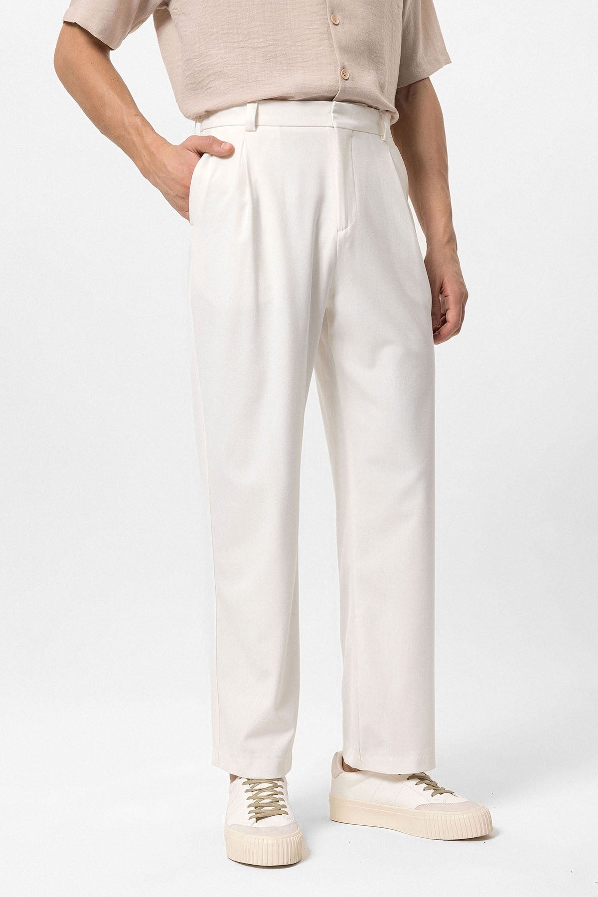 High-Waisted Baggy Men's Pants