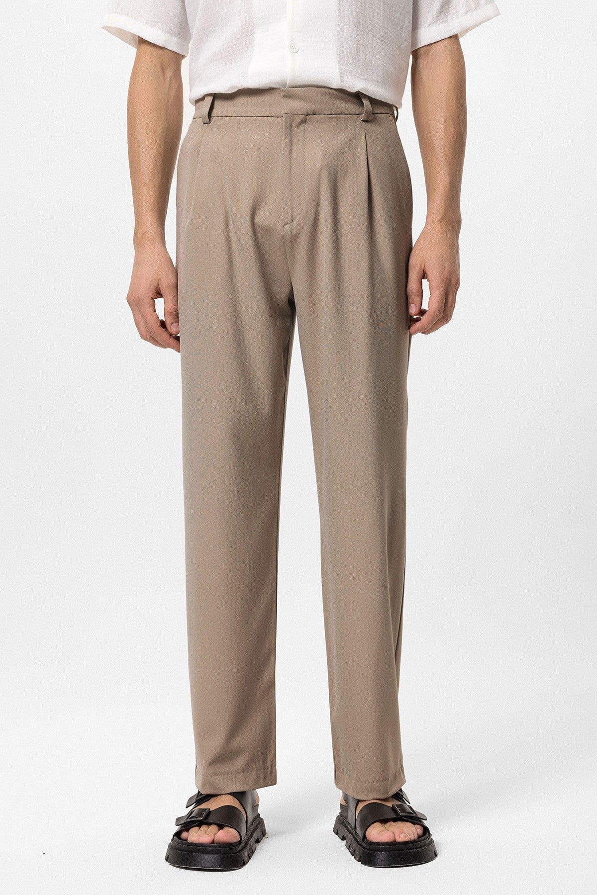 High-Waisted Baggy Men's Pants
