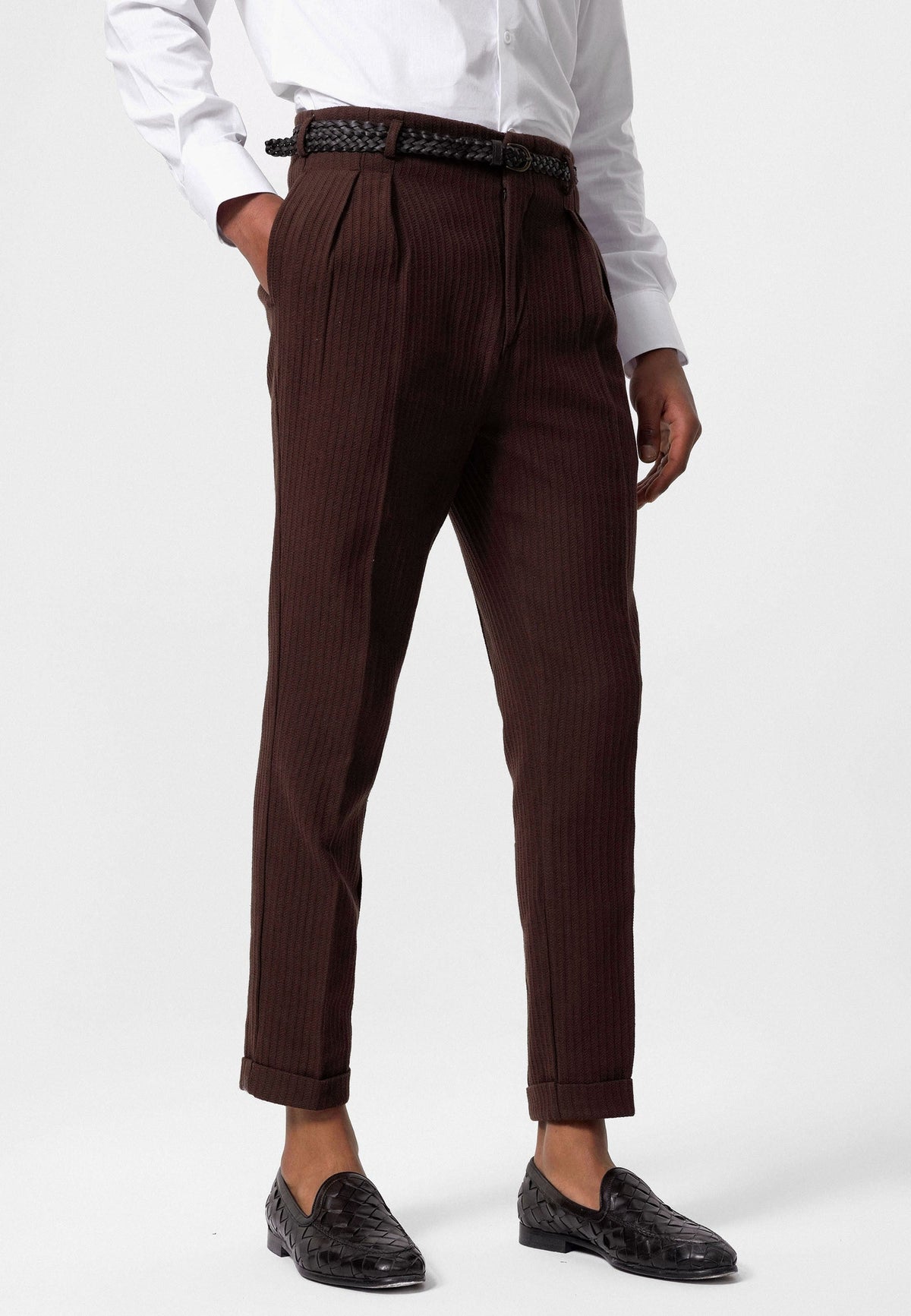 Antioch High-Waisted Pleated Men's Pants