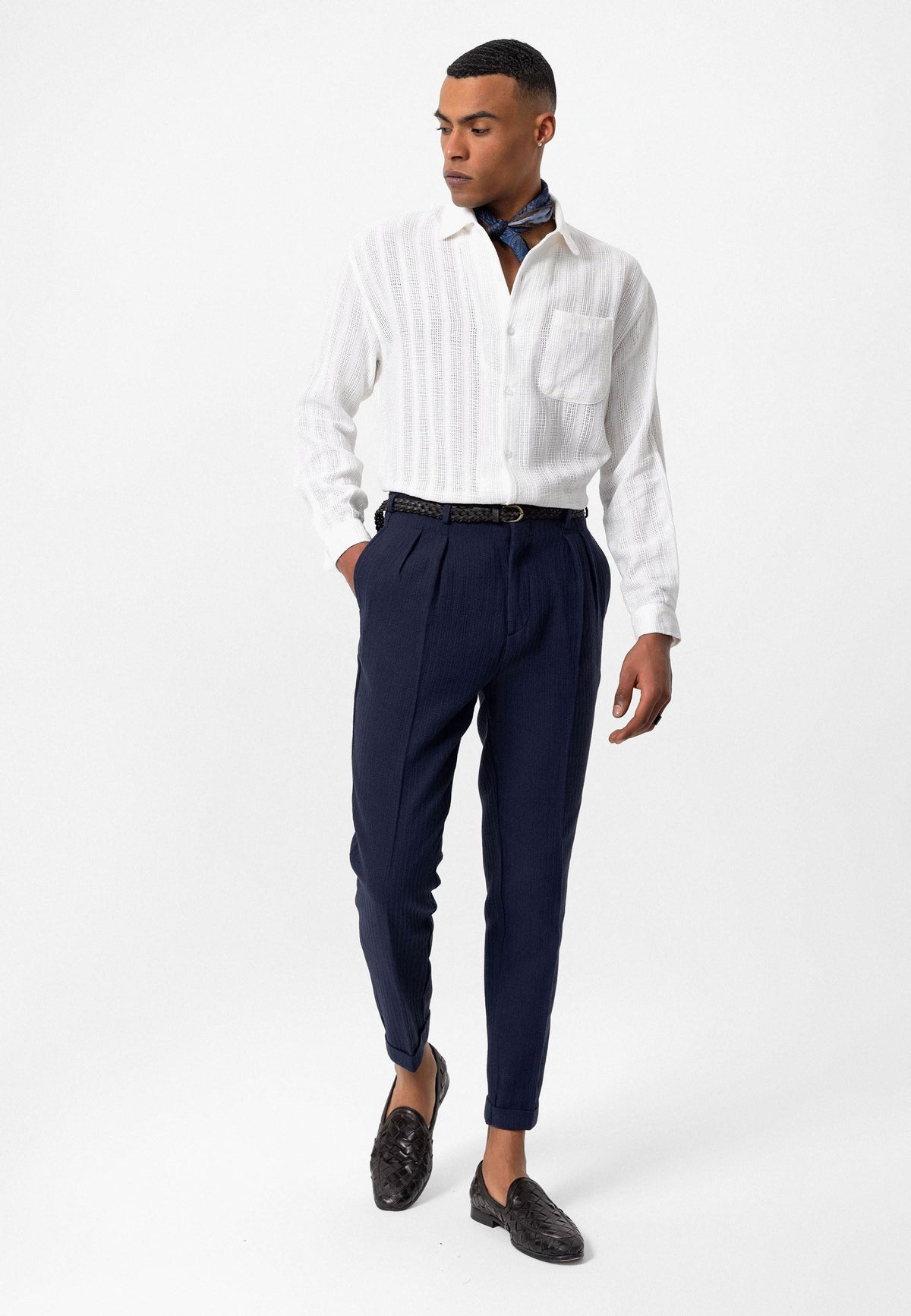 Antioch High-Waisted Pleated Men's Pants