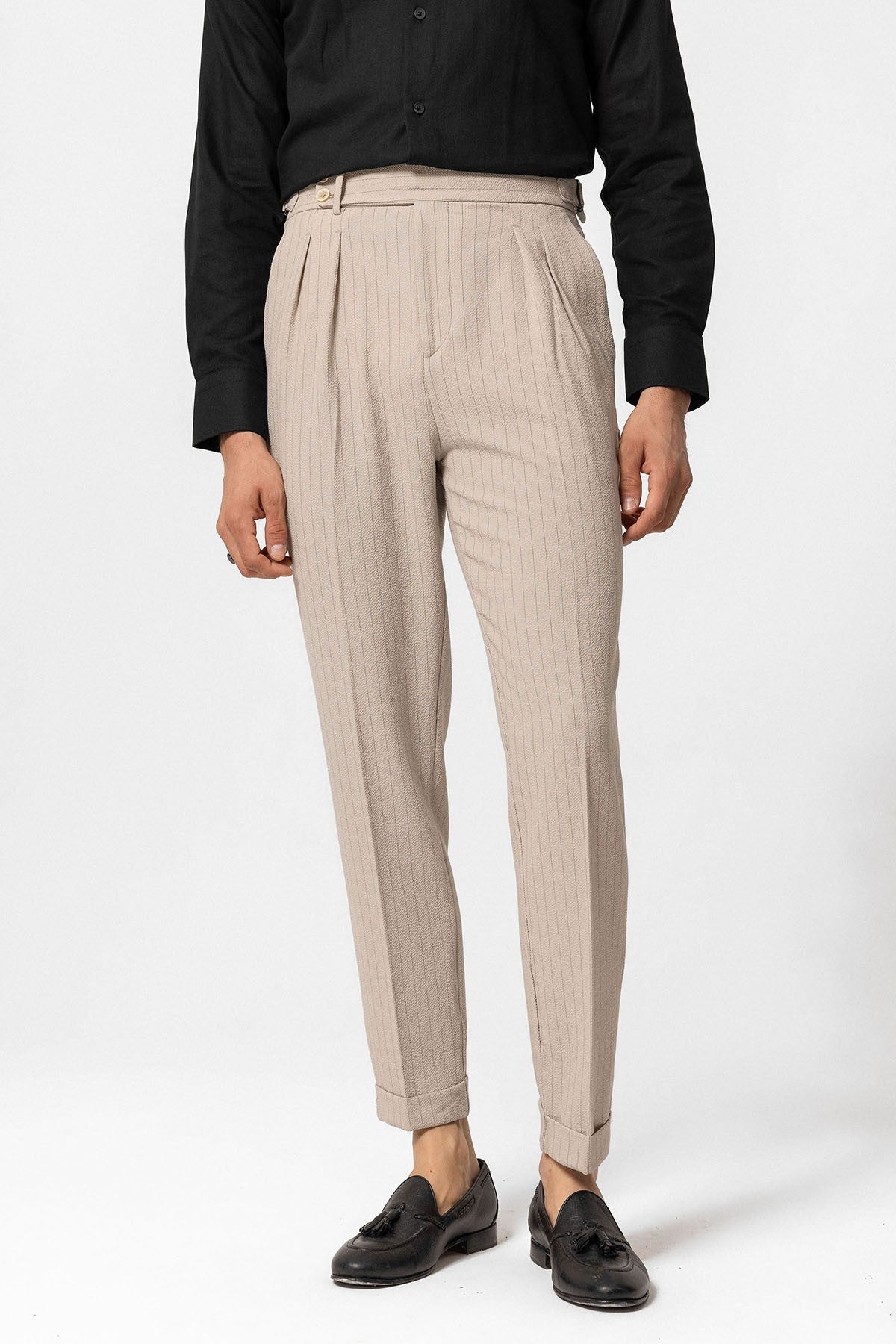 Antioch High-Waisted Striped Men's Pants