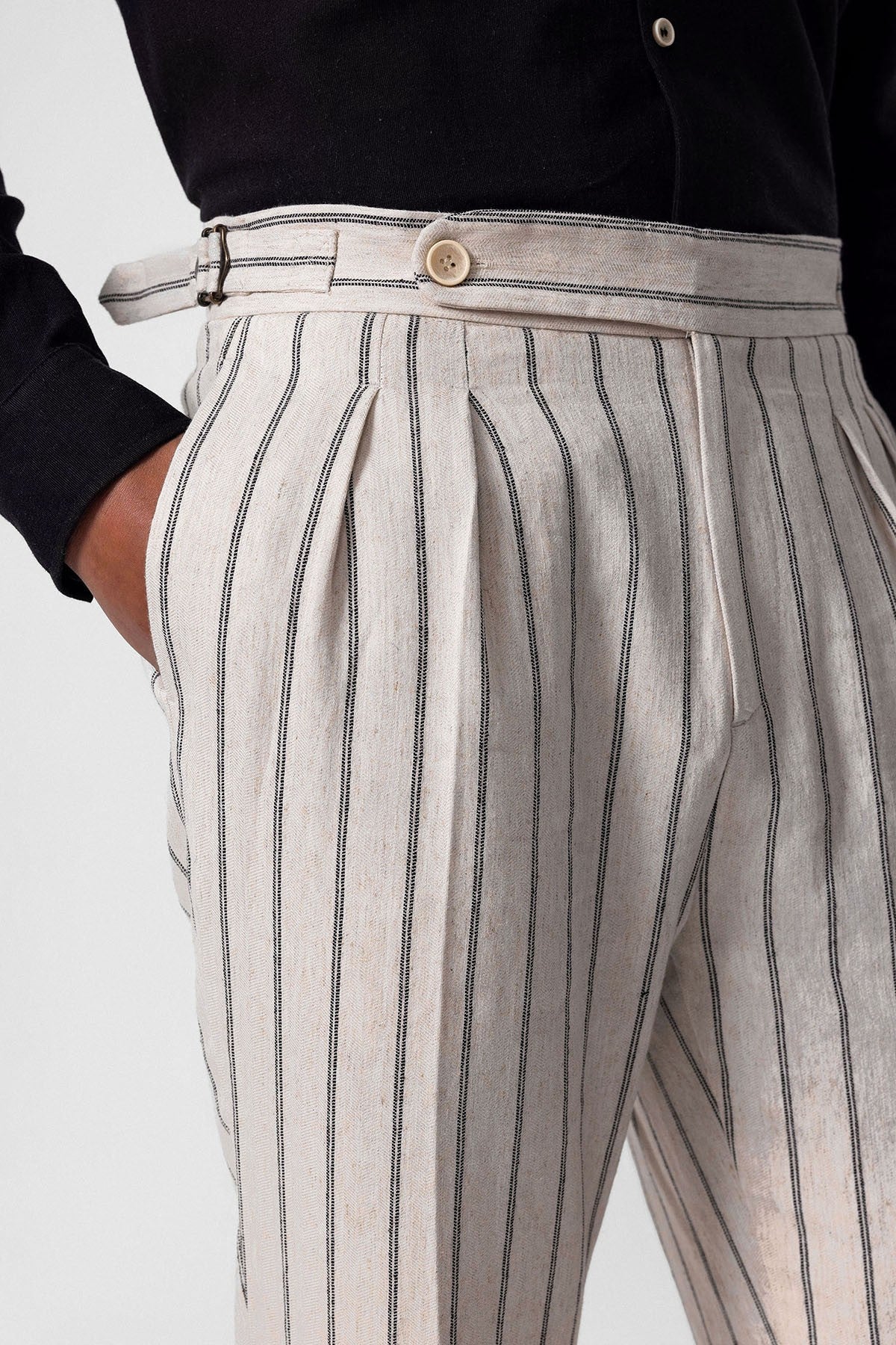 Antioch High-Waisted Men's Linen-Blend Pants