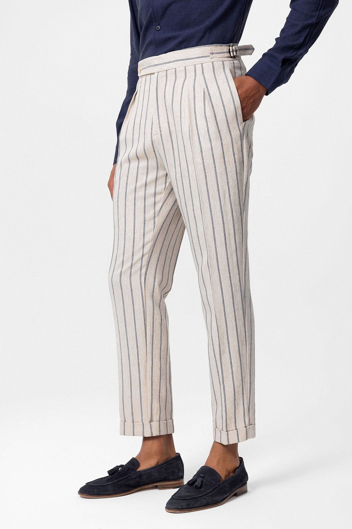 Antioch High-Waisted Men's Linen-Blend Pants