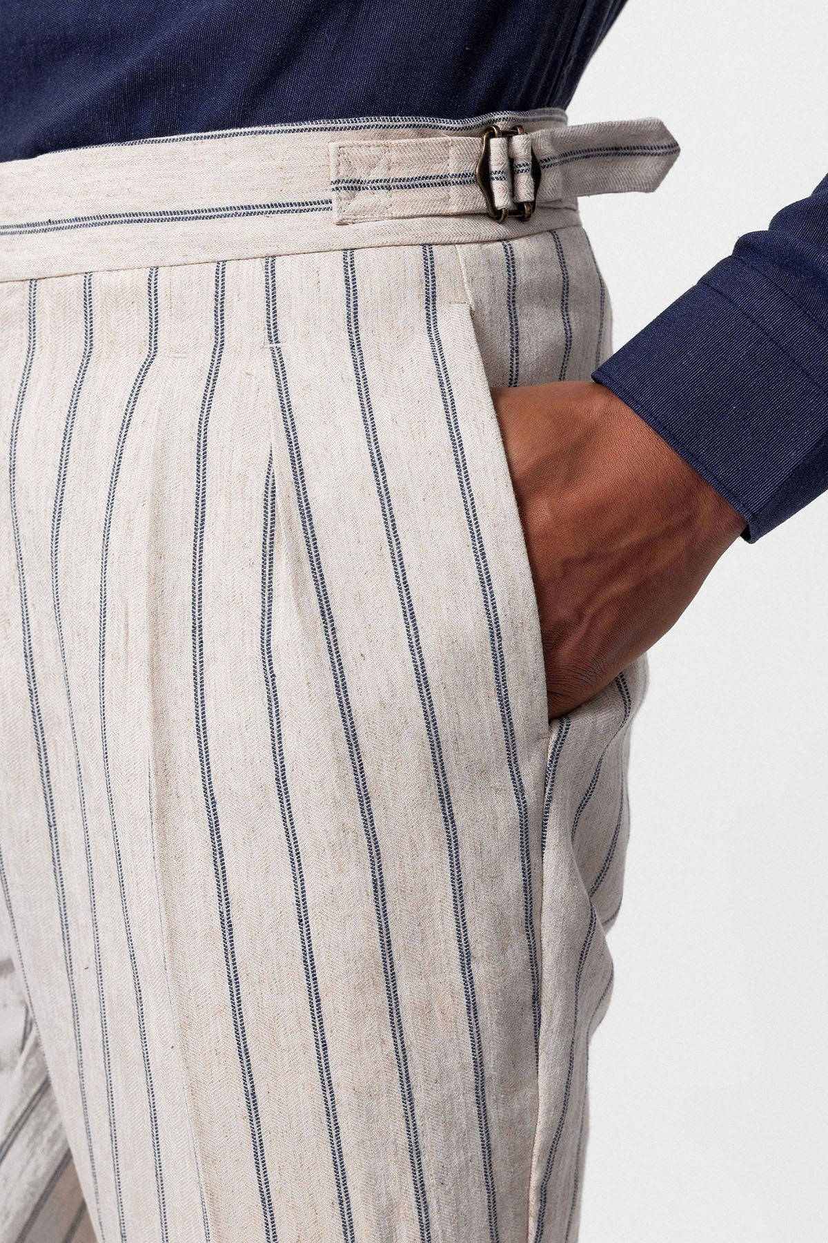 Antioch High-Waisted Men's Linen-Blend Pants