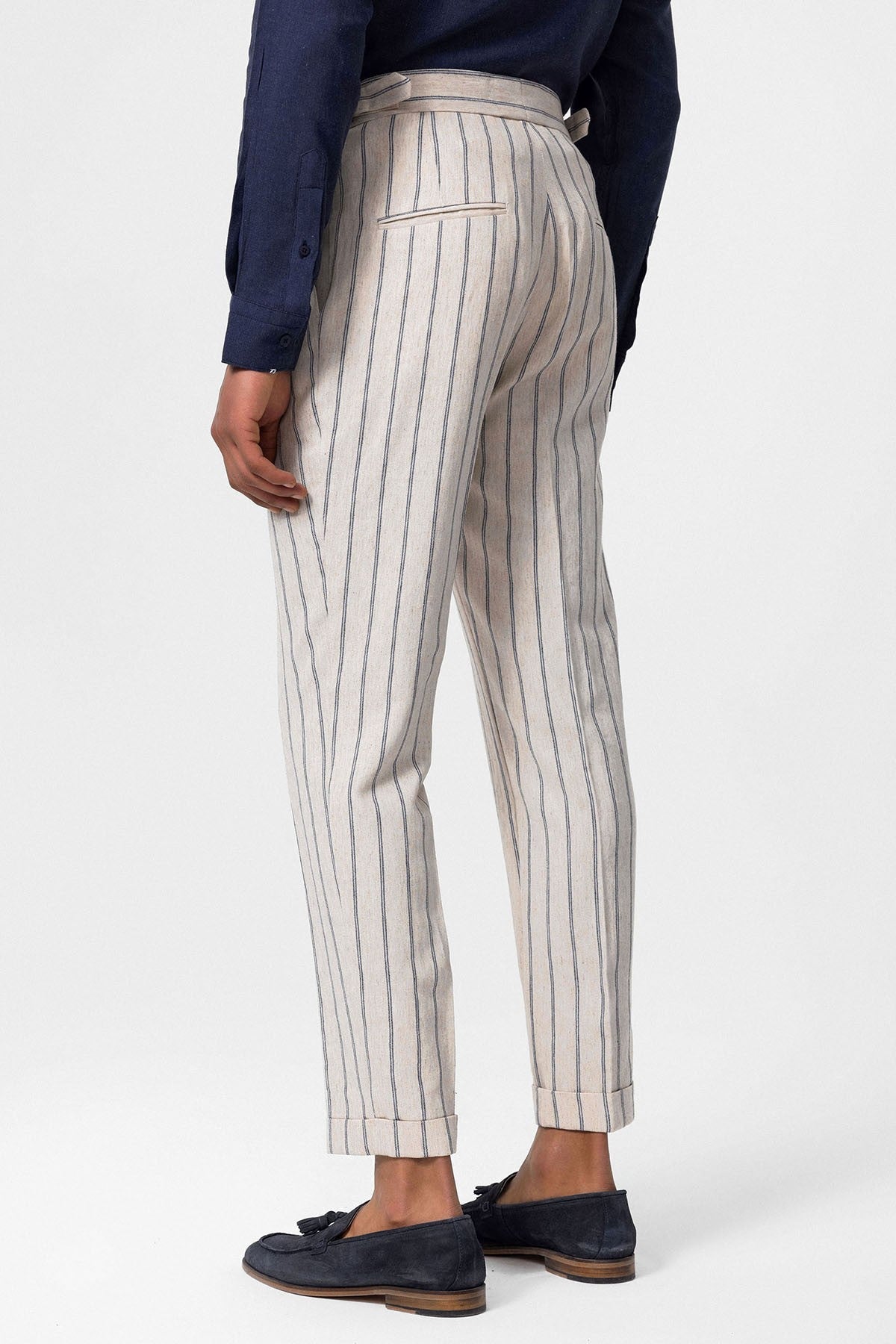 Antioch High-Waisted Men's Linen-Blend Pants