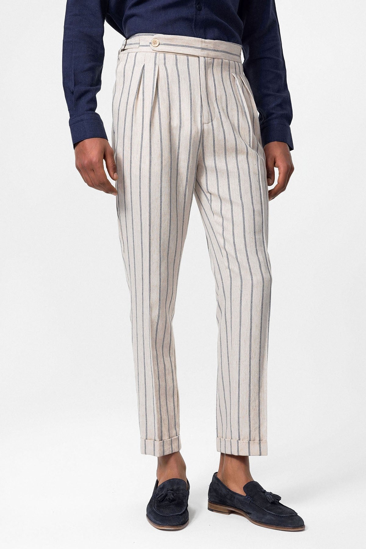 Antioch High-Waisted Men's Linen-Blend Pants