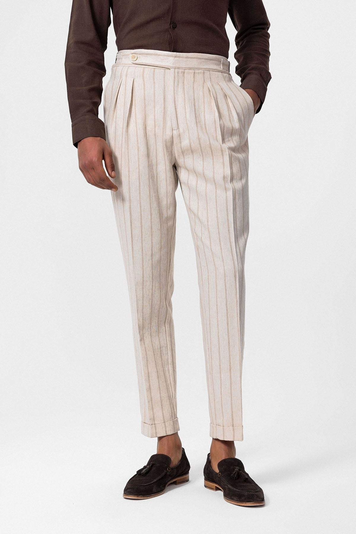 Antioch High-Waisted Men's Linen-Blend Pants
