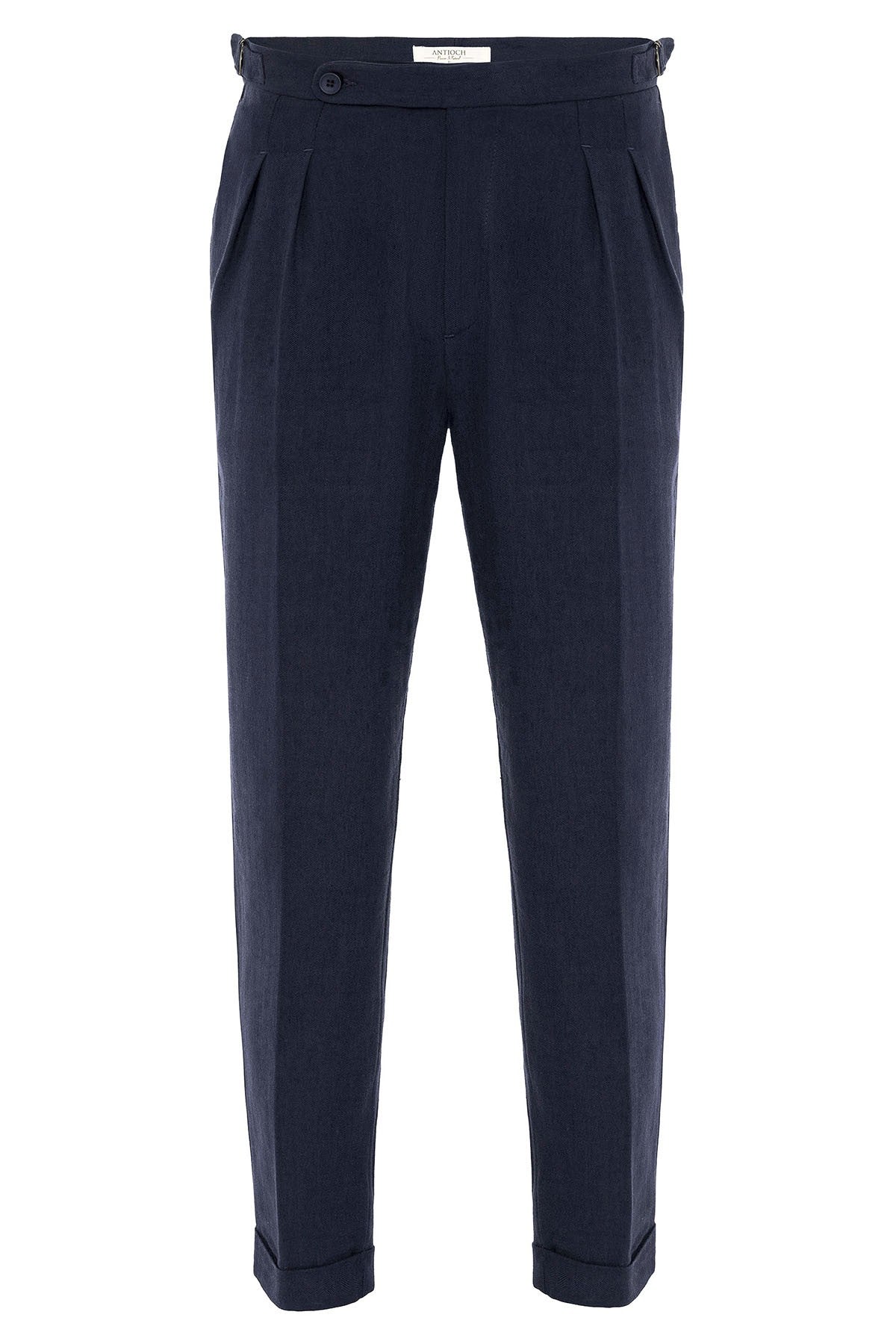 Antioch High-Waisted Linen-Blend Double-Cuff Men's Pants