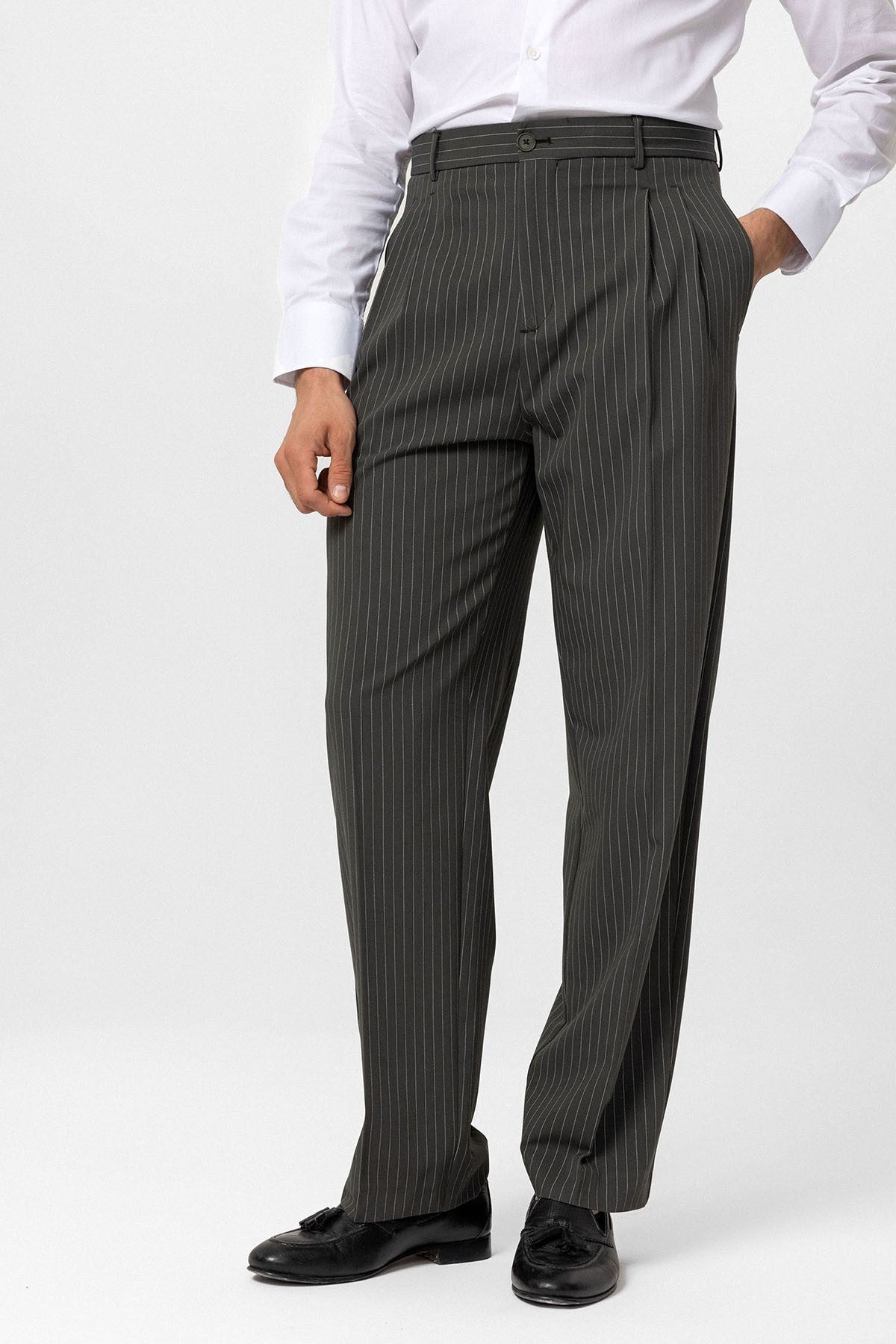 Antioch High-Waisted Relaxed-Fit Striped Men's Pants