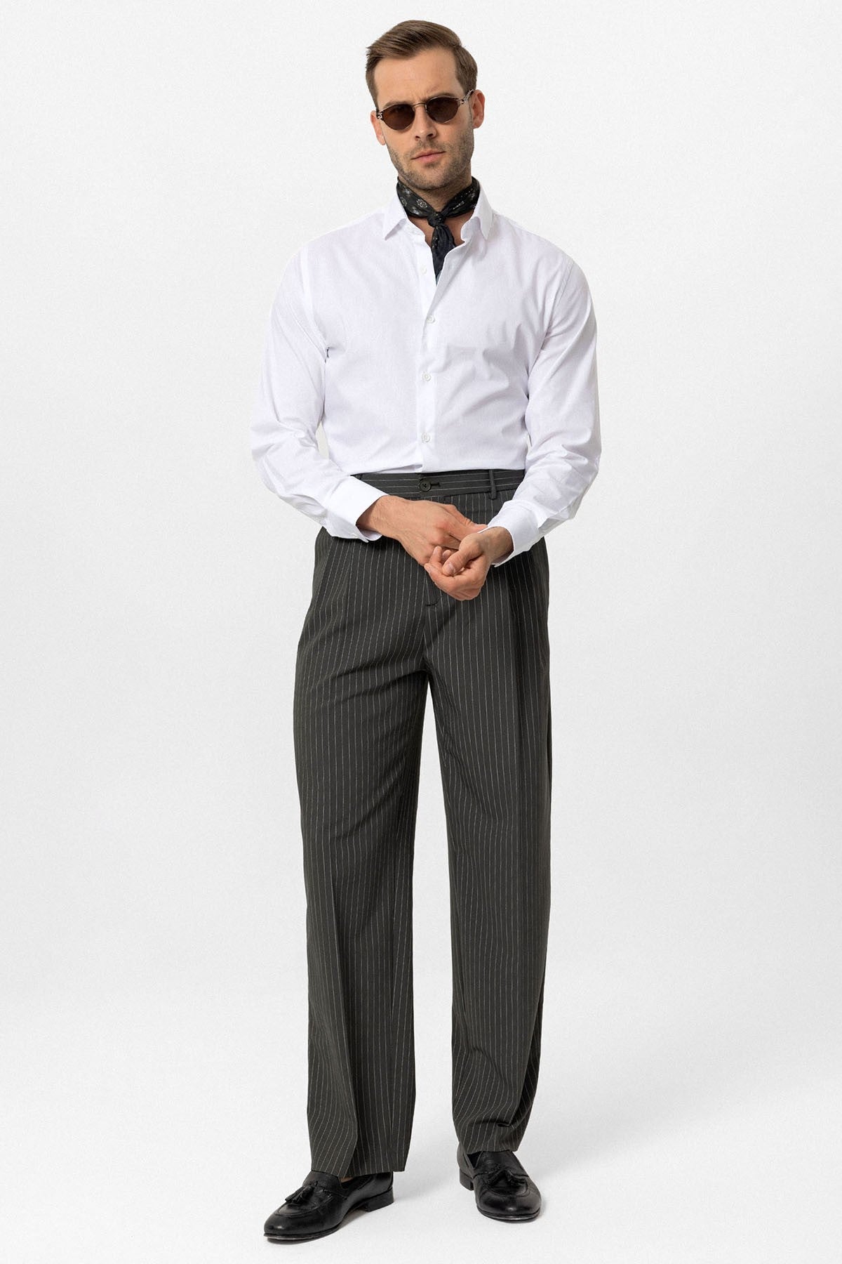 Antioch High-Waisted Relaxed-Fit Striped Men's Pants