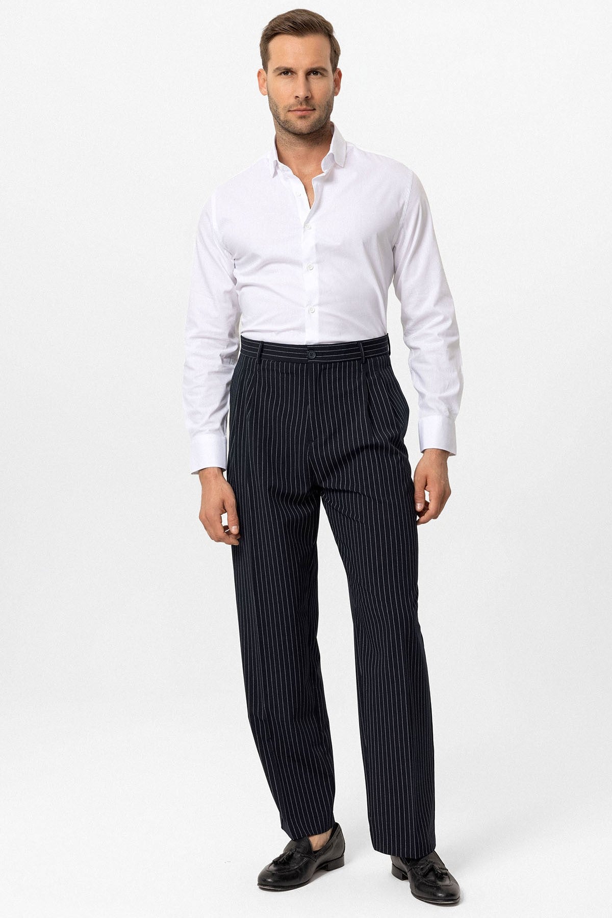 Antioch High-Waisted Relaxed-Fit Striped Men's Pants