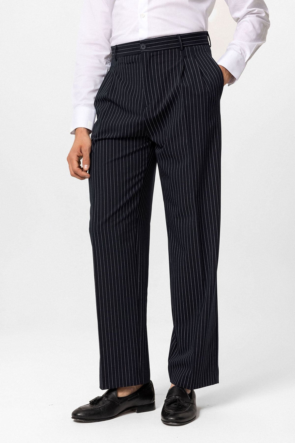 Antioch High-Waisted Relaxed-Fit Striped Men's Pants