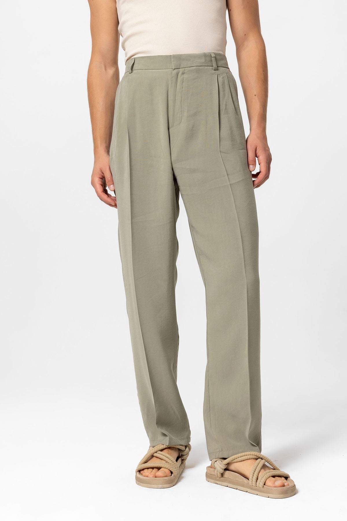Antioch High-Waisted Pleated Baggy Men's Pants
