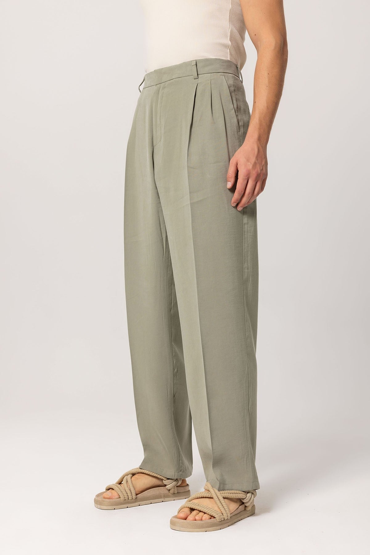 Antioch High-Waisted Pleated Baggy Men's Pants