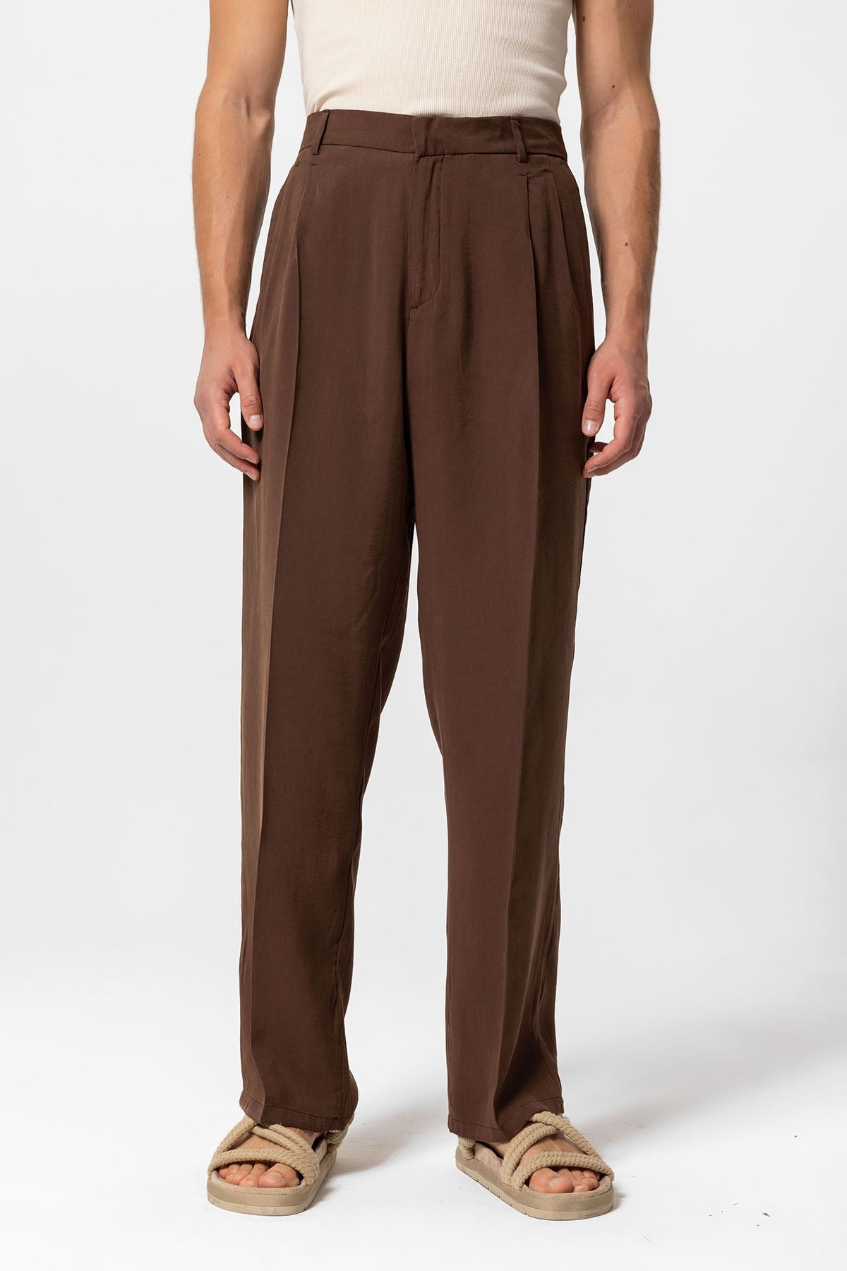 Antioch High-Waisted Pleated Baggy Men's Pants