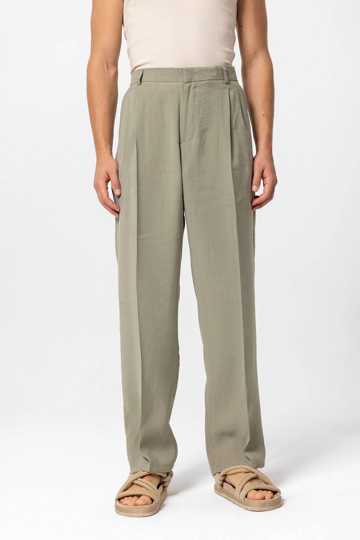 Antioch High-Waisted Pleated Baggy Men's Pants