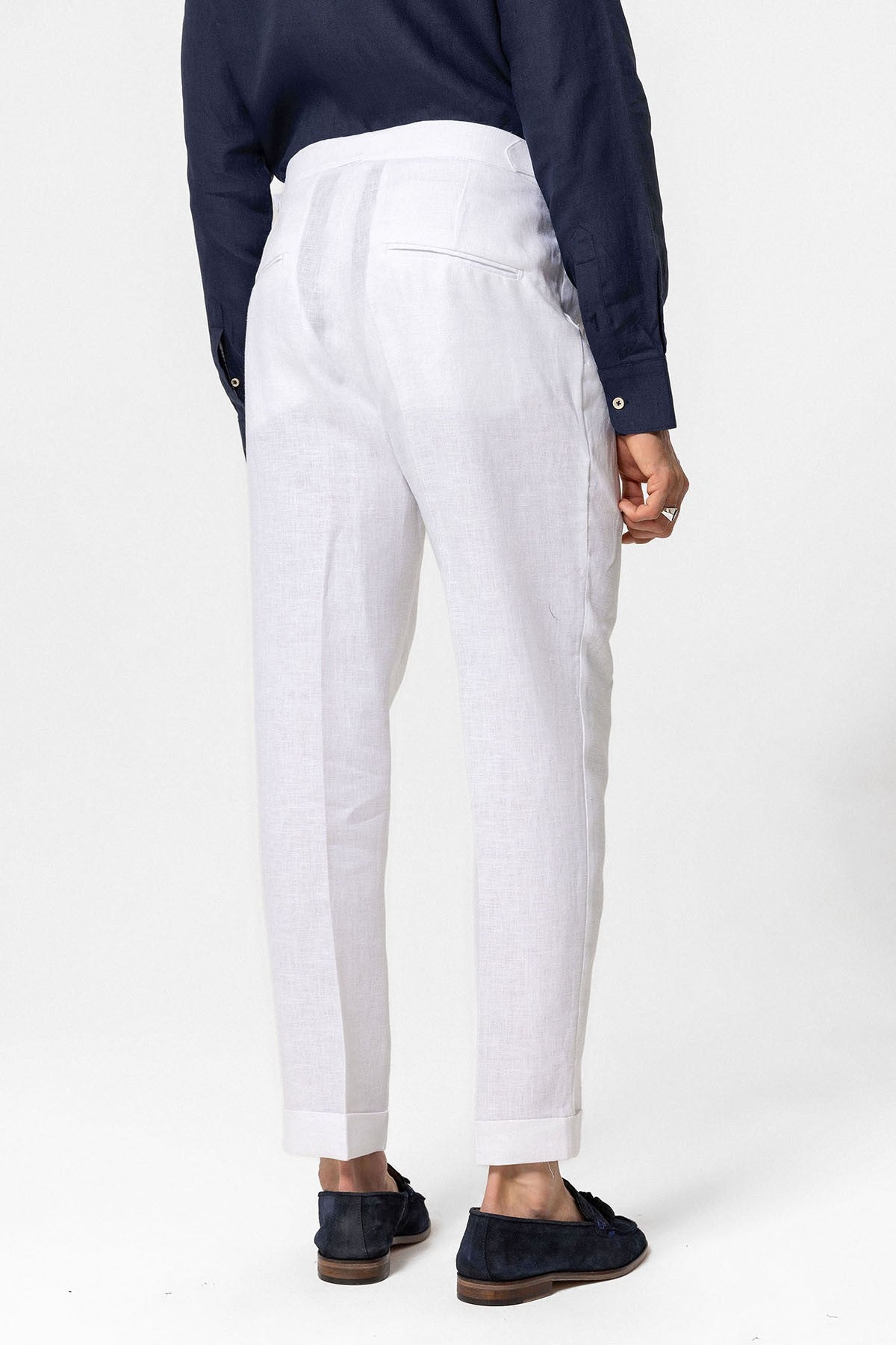 Antioch High-Waisted 100% Linen Pleated Men's Pants