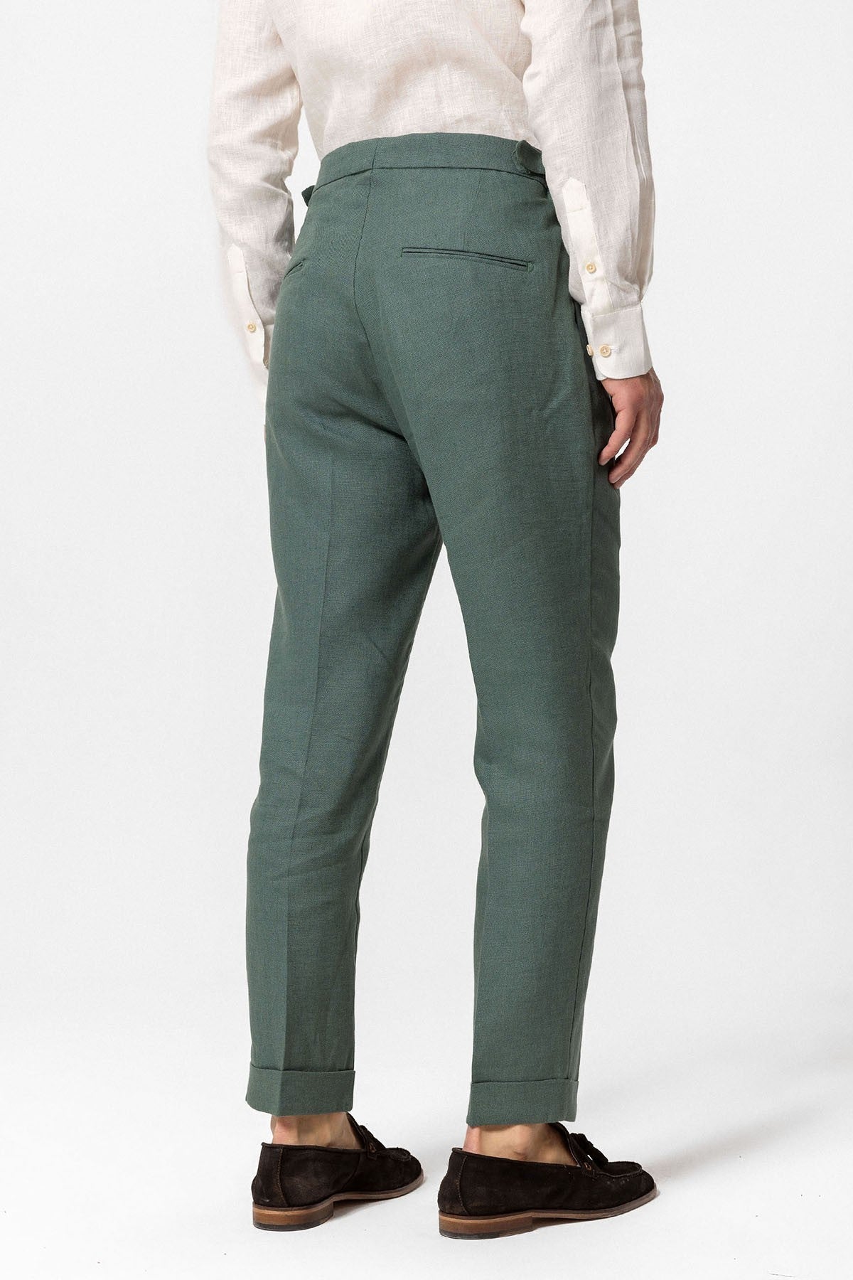 Antioch High-Waisted 100% Linen Pleated Men's Pants