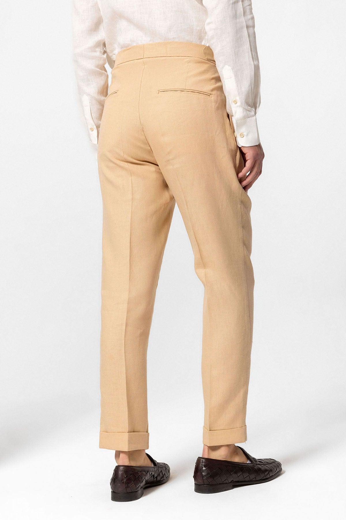 Antioch High-Waisted 100% Linen Pleated Men's Pants