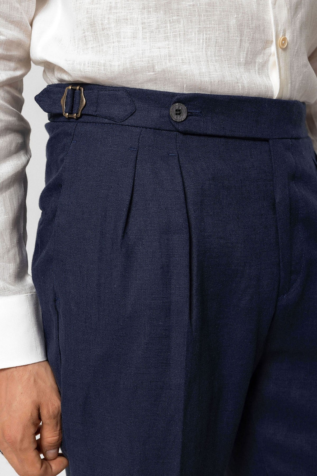 Antioch High-Waisted 100% Linen Pleated Men's Pants