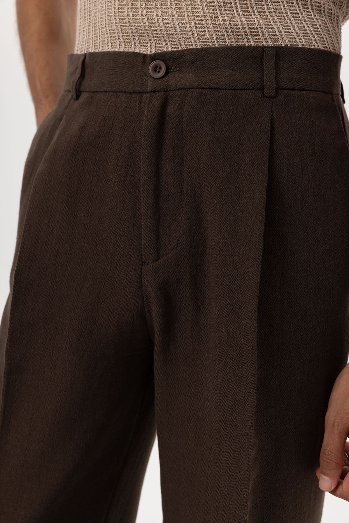 Antioch Linen-Blend Baggy Men's Pants