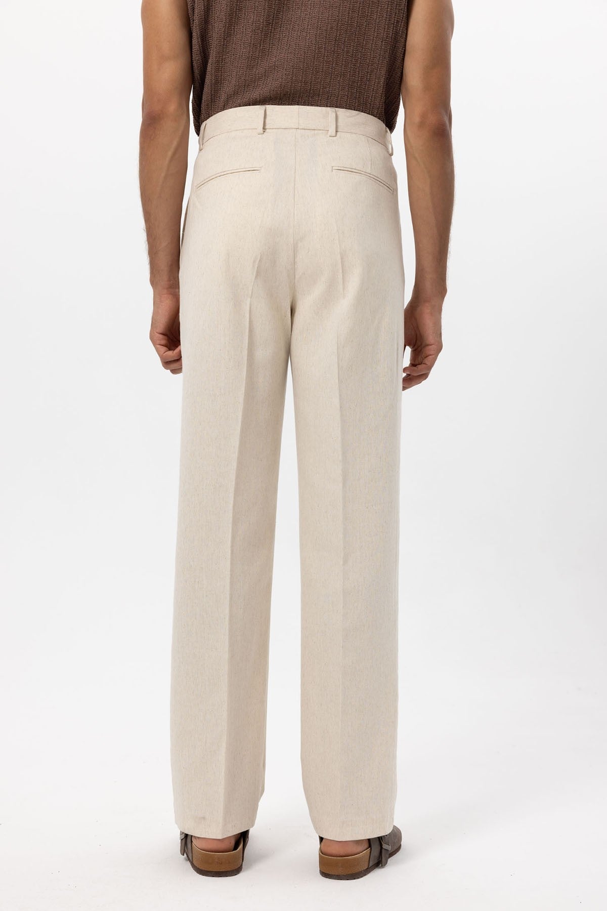 Antioch Linen-Blend Baggy Men's Pants