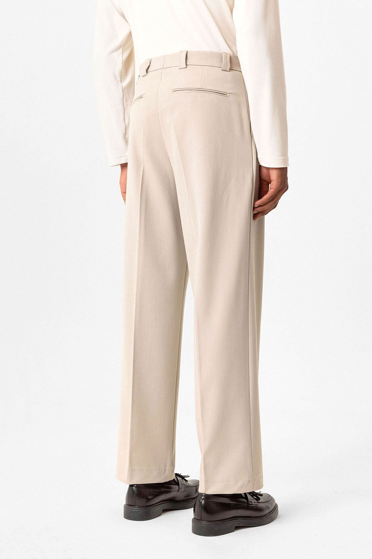 Antioch High-Waisted Pleated Relaxed-Fit Baggy Men's Pants