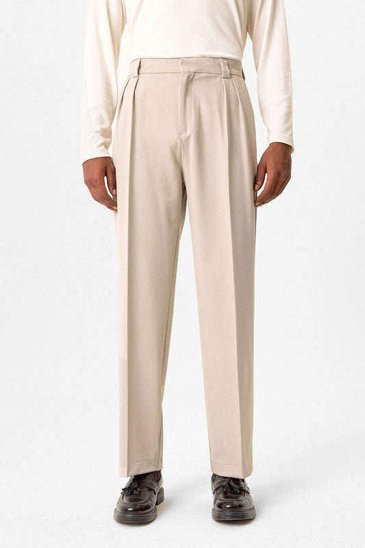 Antioch High-Waisted Pleated Relaxed-Fit Baggy Men's Pants