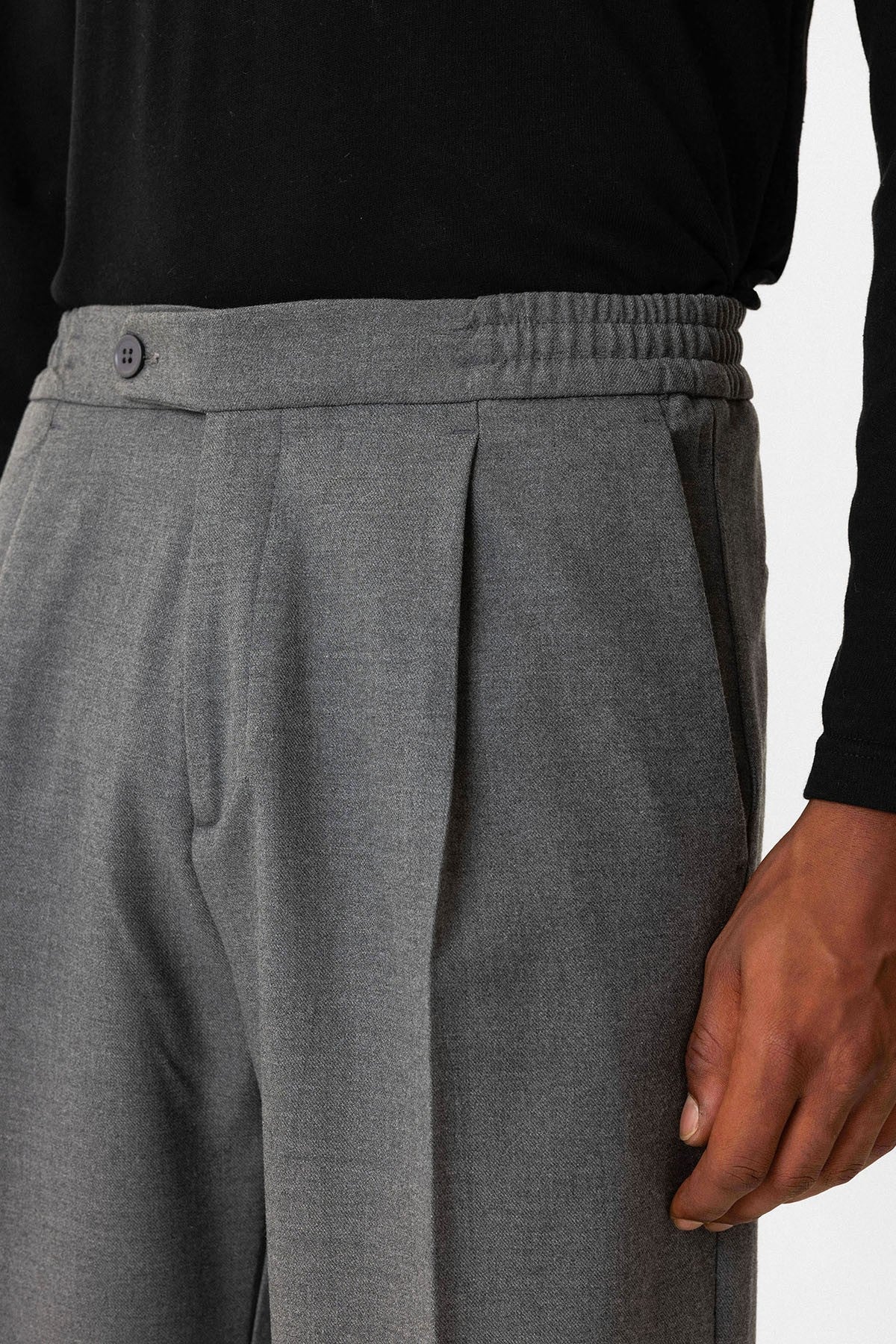 Antioch Elastic-Waist Baggy Men's Pants