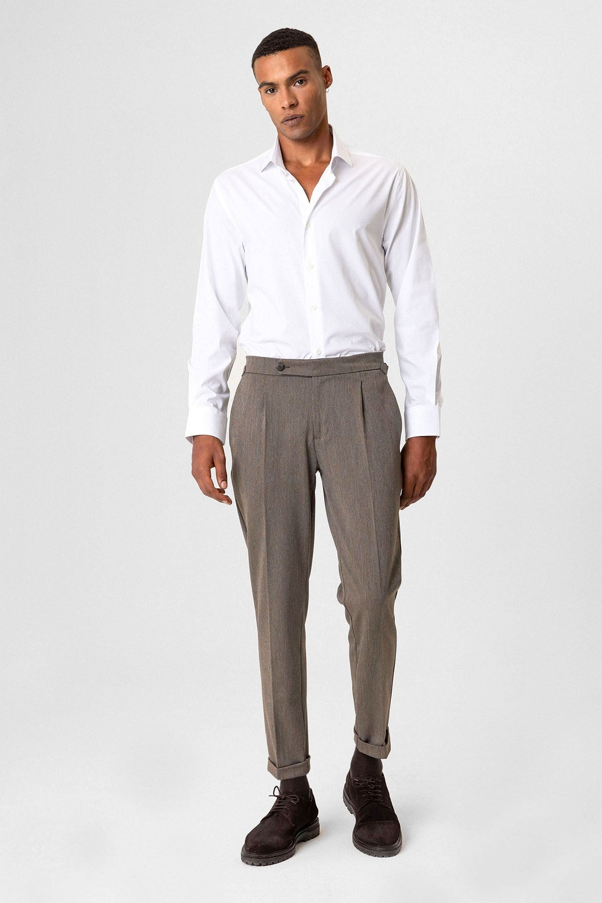 Antioch High-Waisted Pleated Double-Cuff Men's Pants