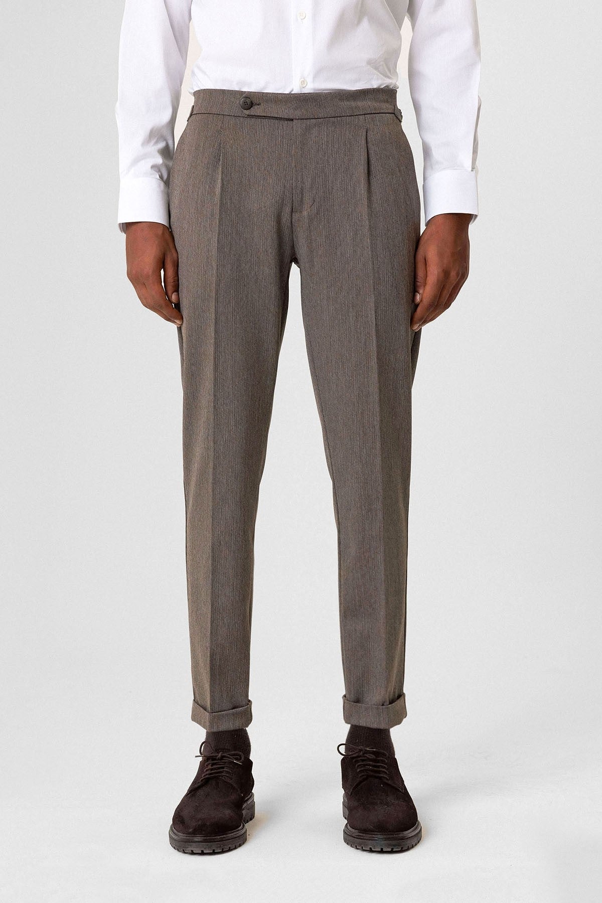 Antioch High-Waisted Pleated Double-Cuff Men's Pants