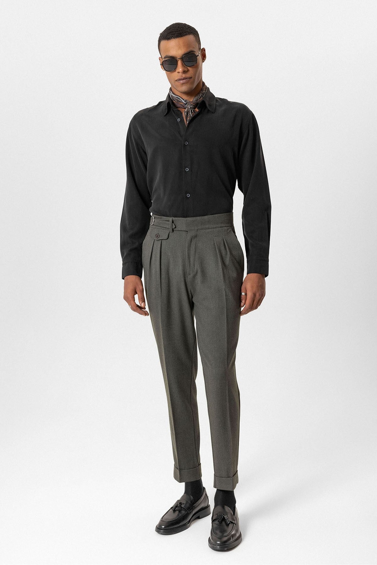 Antioch Toka Detailed High-Waisted Men's Pants