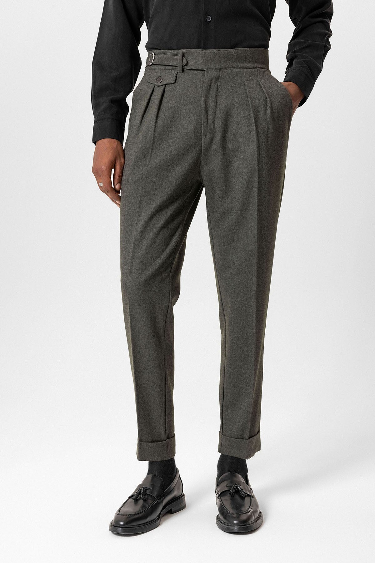 Antioch Toka Detailed High-Waisted Men's Pants