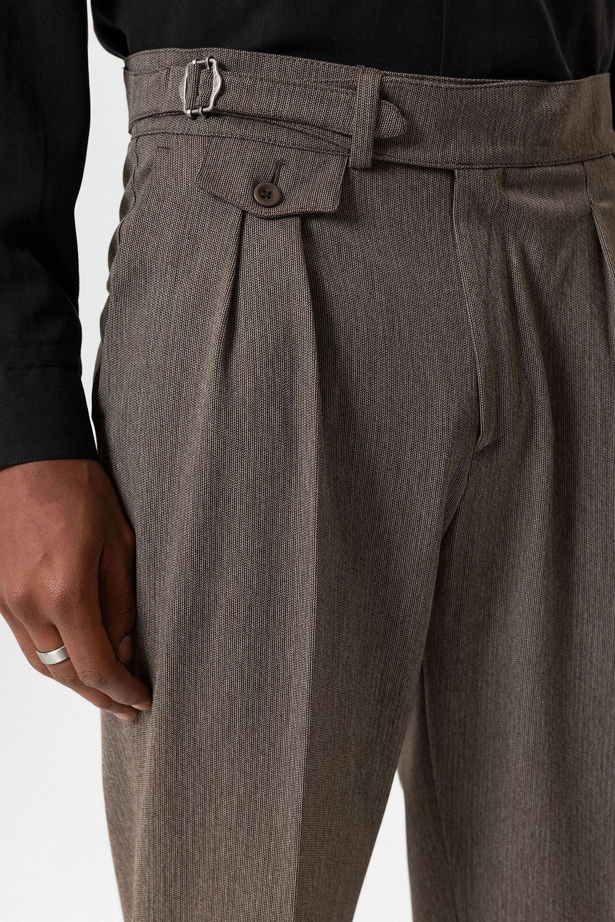 Antioch Toka Detailed High-Waisted Men's Pants