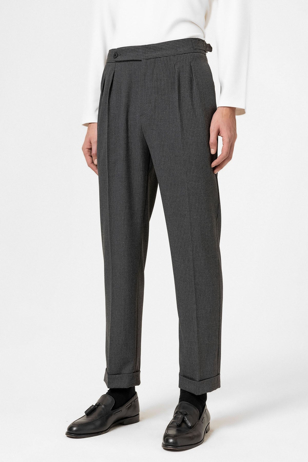 Antioch High-Waisted Striped Men's Flared Pants