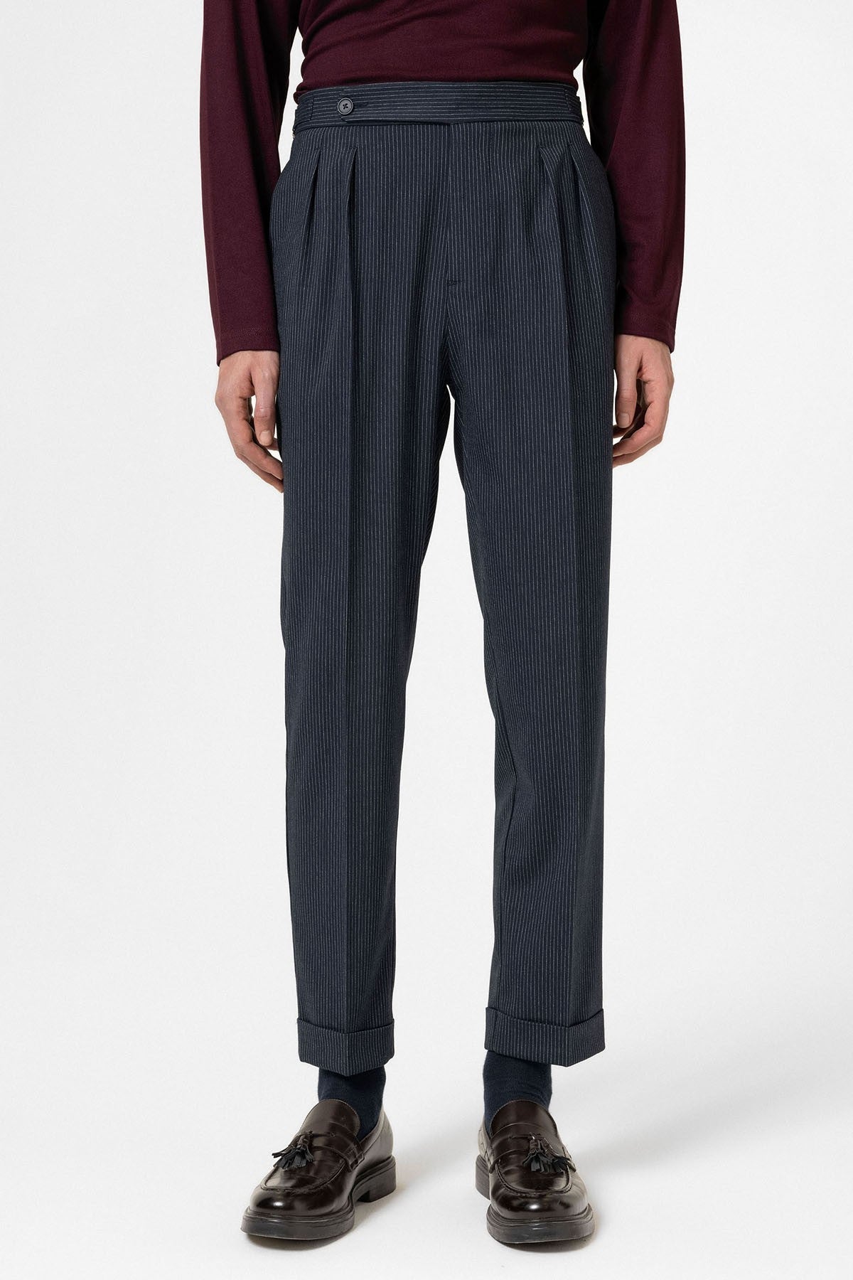 Antioch High-Waisted Striped Men's Flared Pants