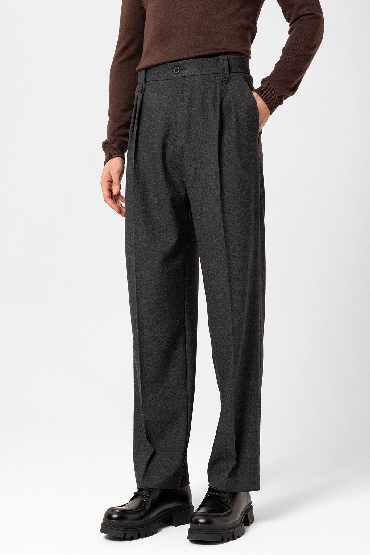 Antioch Double-Pleated High-Waisted Men's Pants