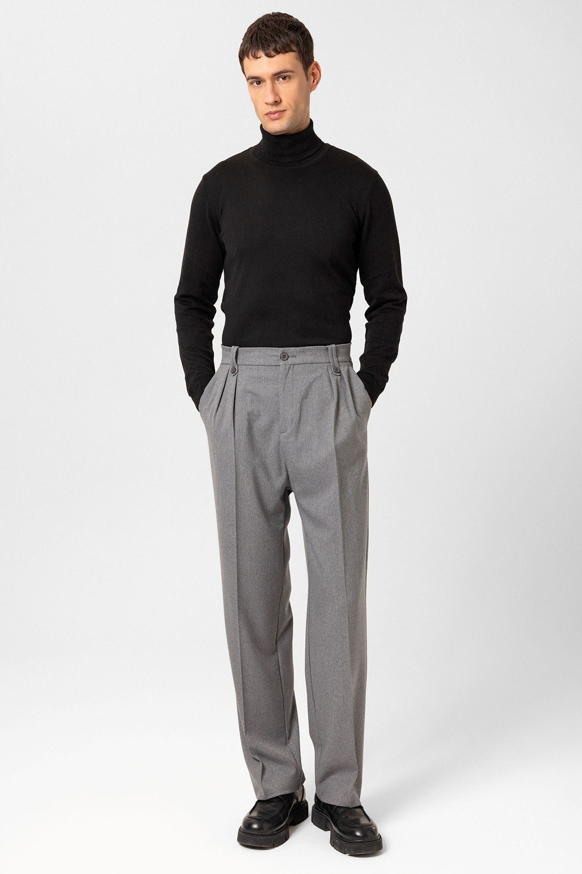 Antioch Double-Pleated High-Waisted Men's Pants