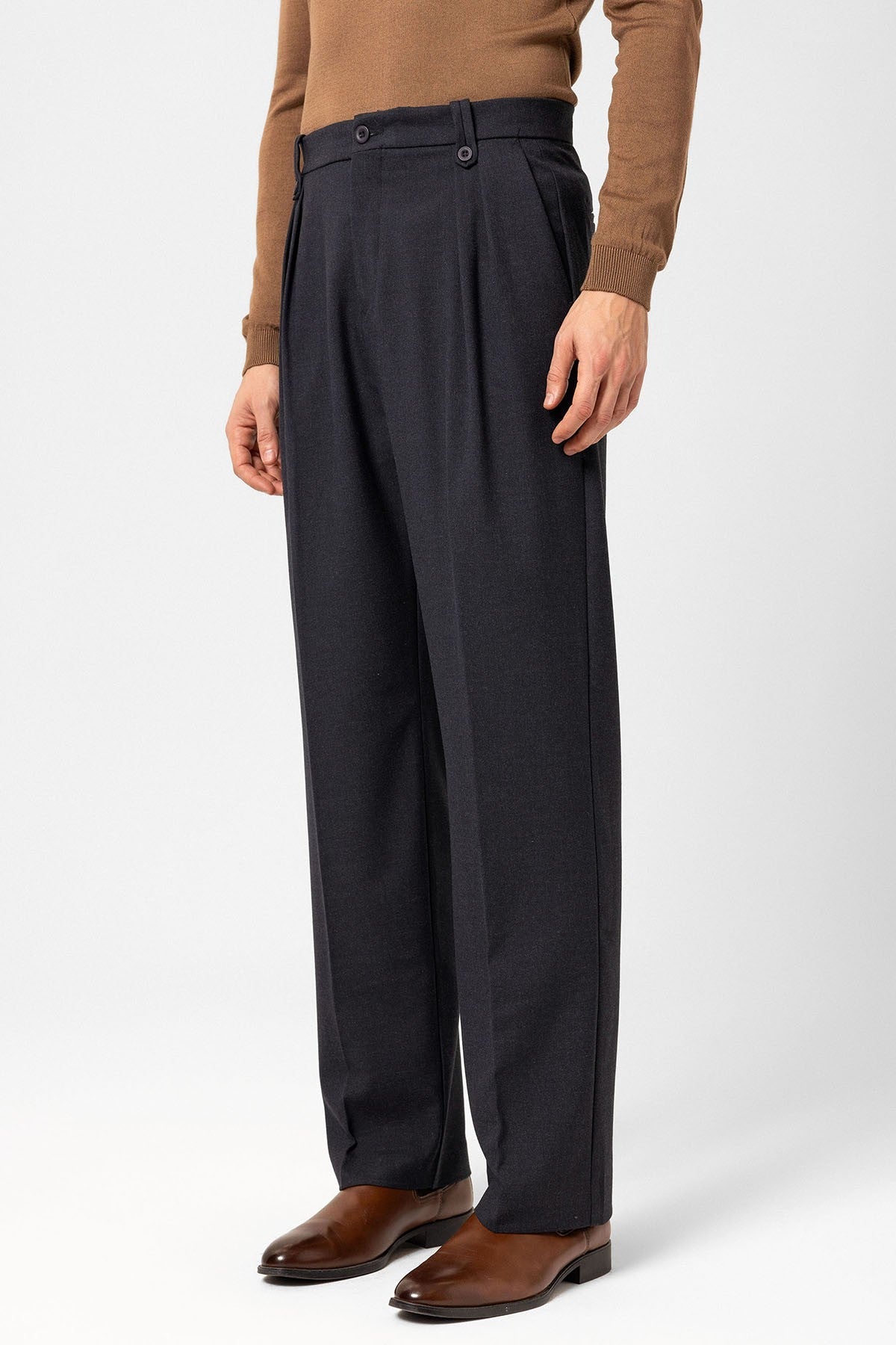 Antioch Double-Pleated High-Waisted Men's Pants