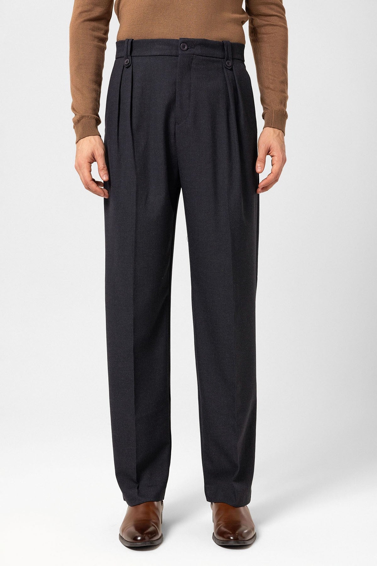 Antioch Double-Pleated High-Waisted Men's Pants