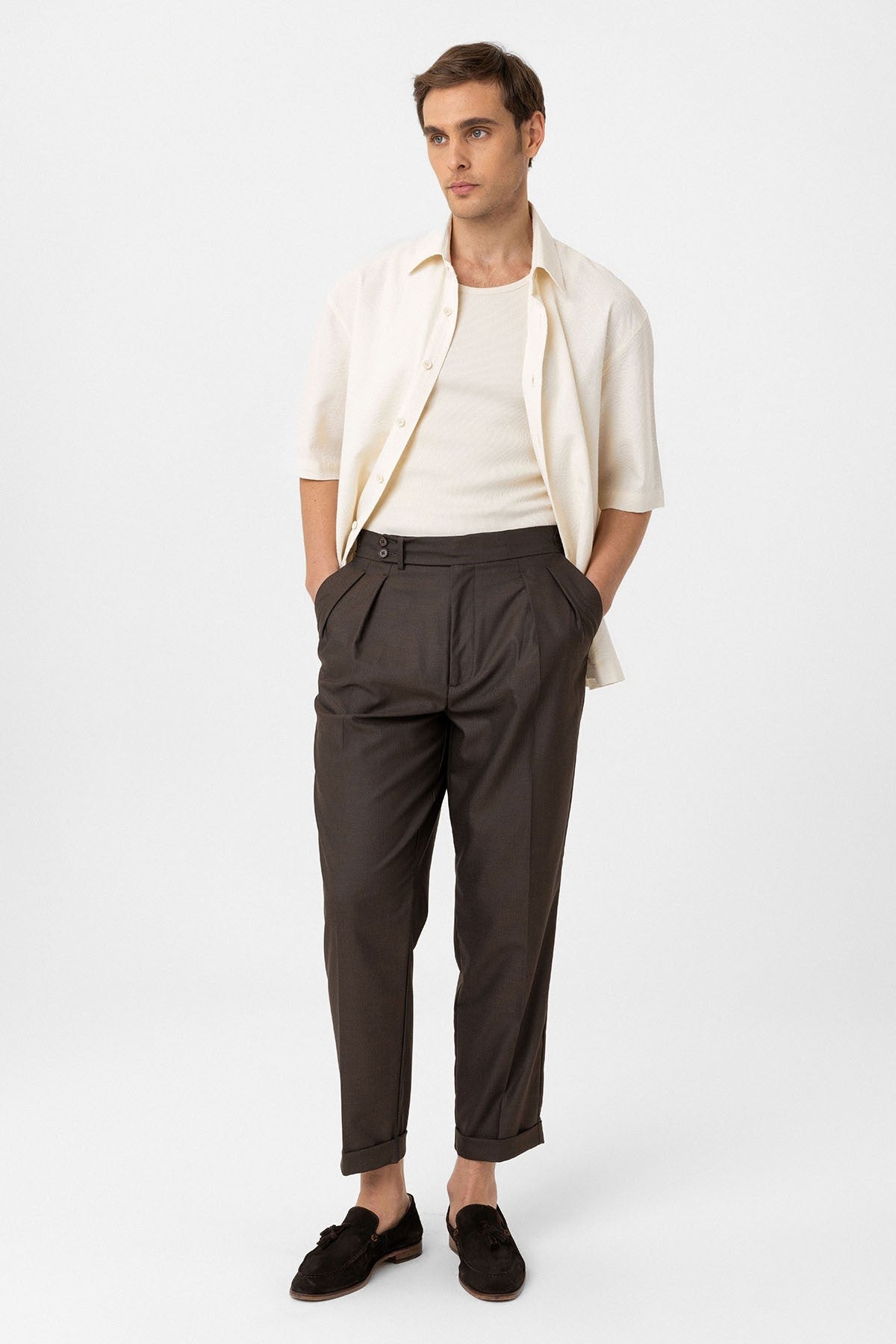 Antioch Pleated High-Waisted Men's Pants
