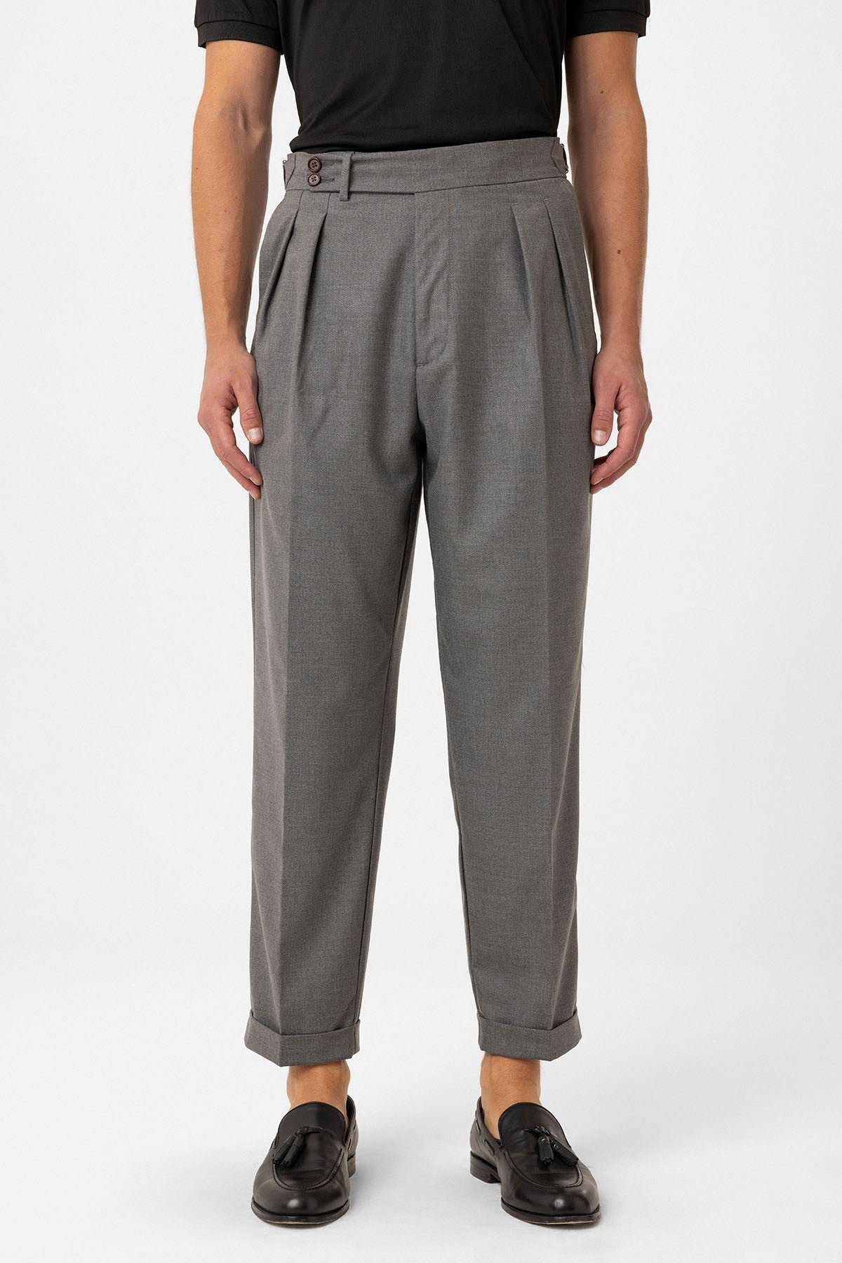 Antioch Pleated High-Waisted Men's Pants