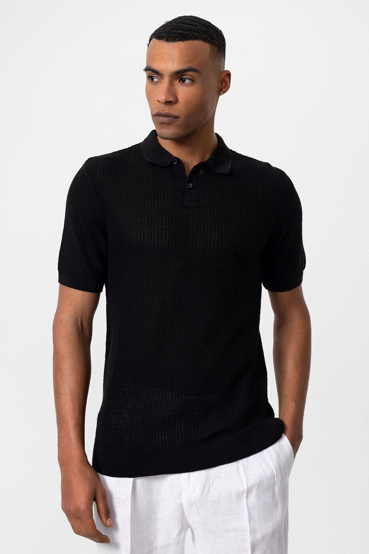 Antioch Polo-Neck Knit Men's T-Shirt