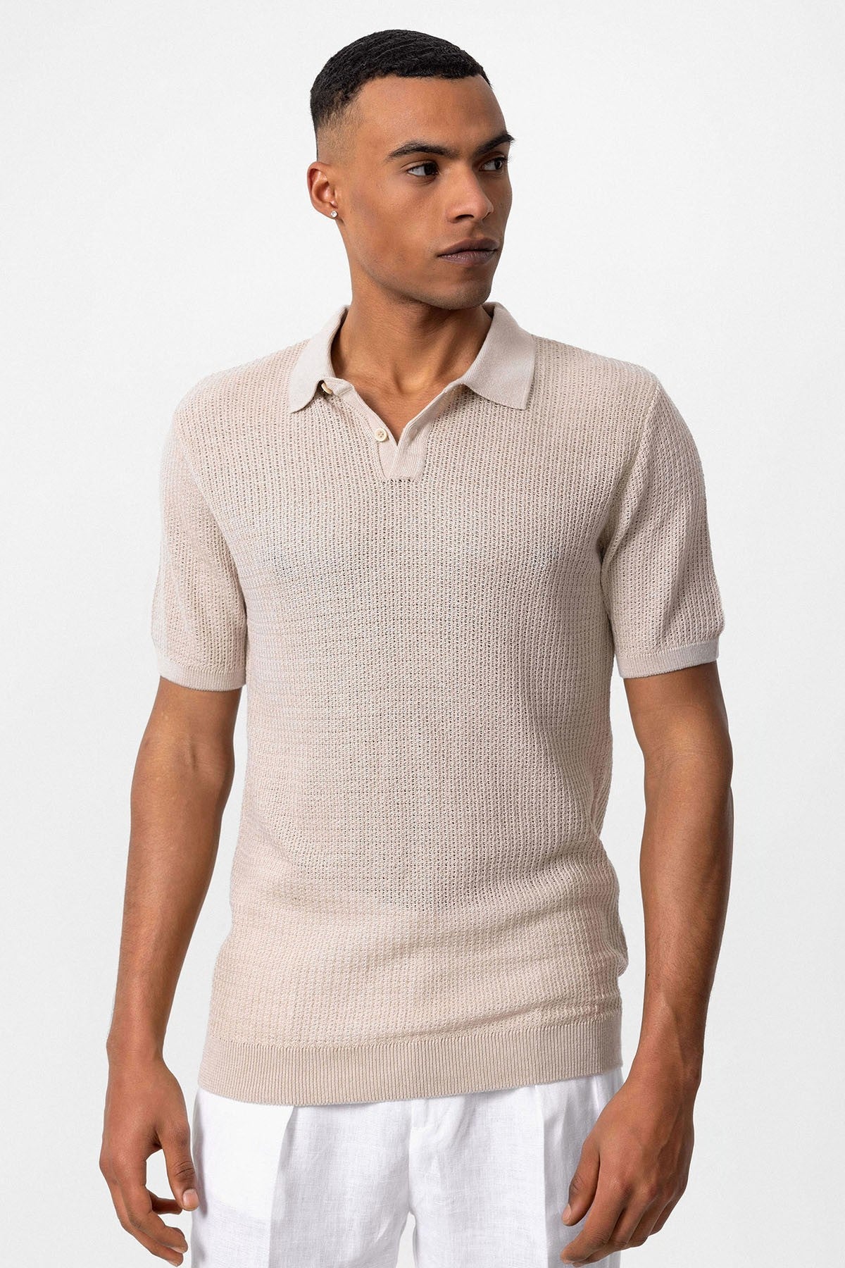 Antioch Polo-Neck Knit Men's T-Shirt